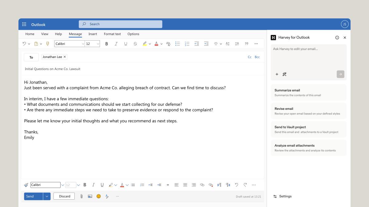 Harvey’s Outlook Add-In