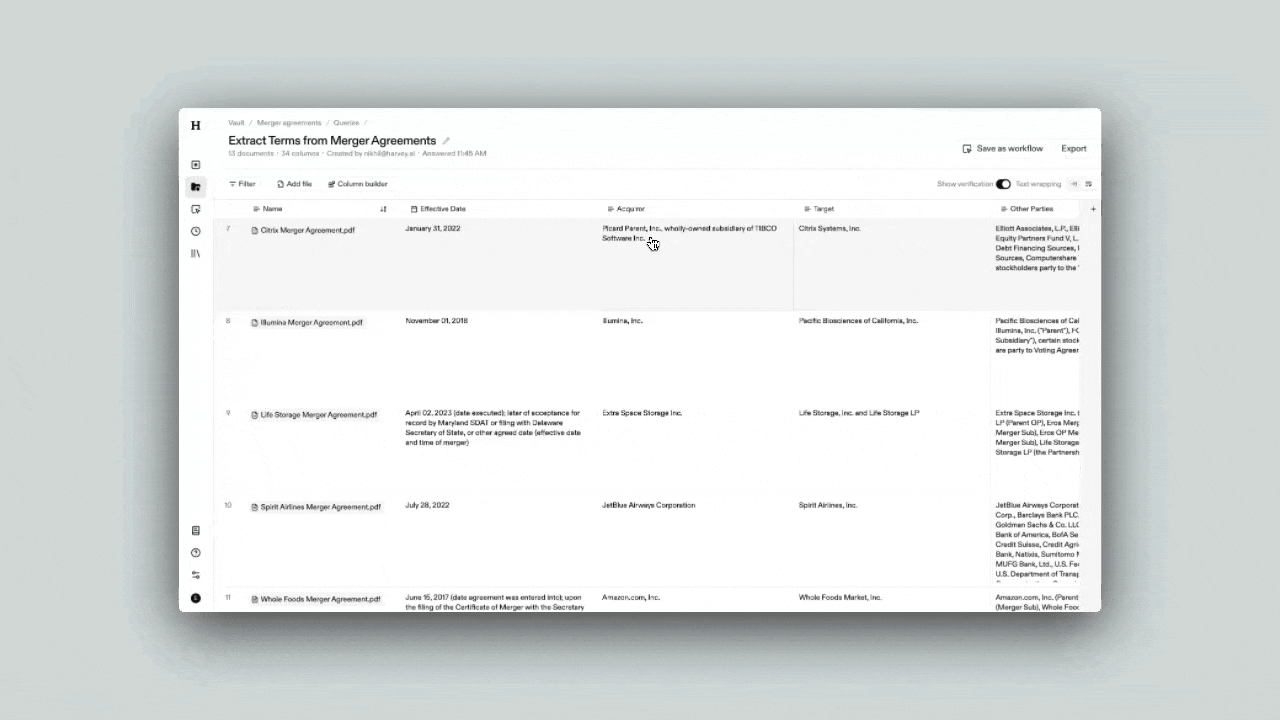 review cell verification and editing