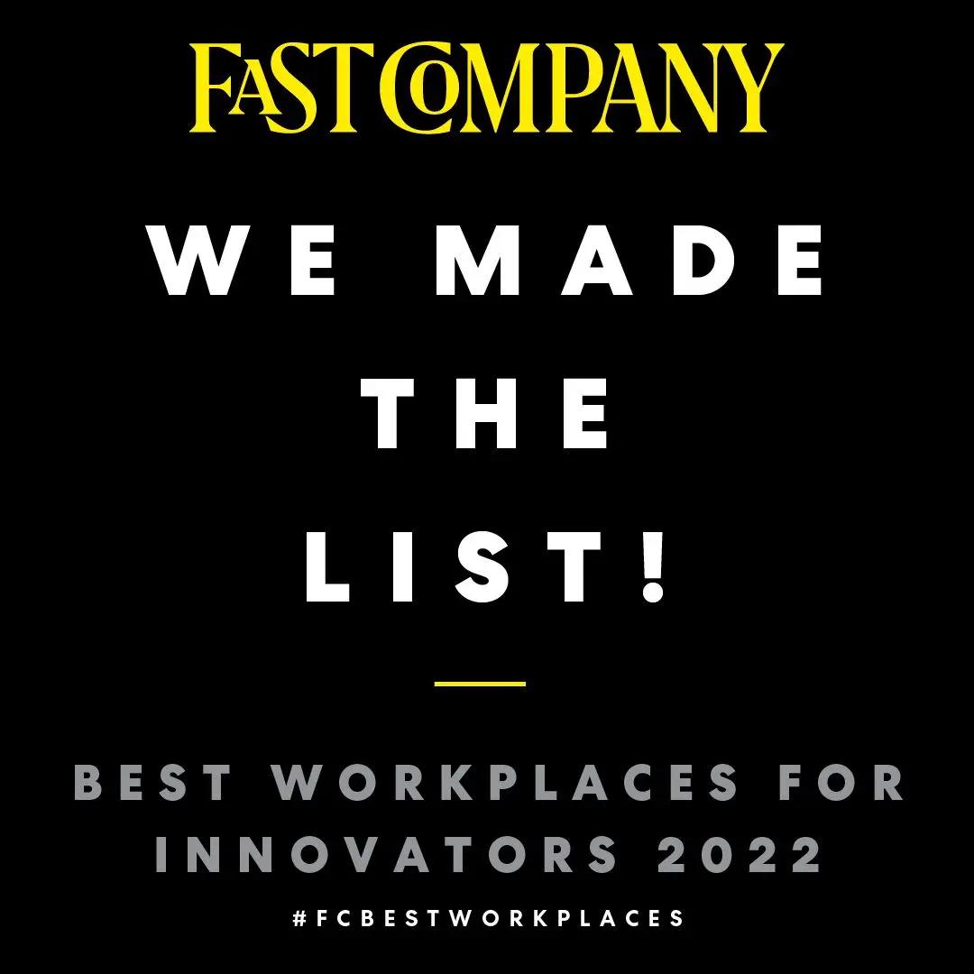 About: Iterate Makes Fast Company’s 2022 List of the Best Workplaces for Innovators