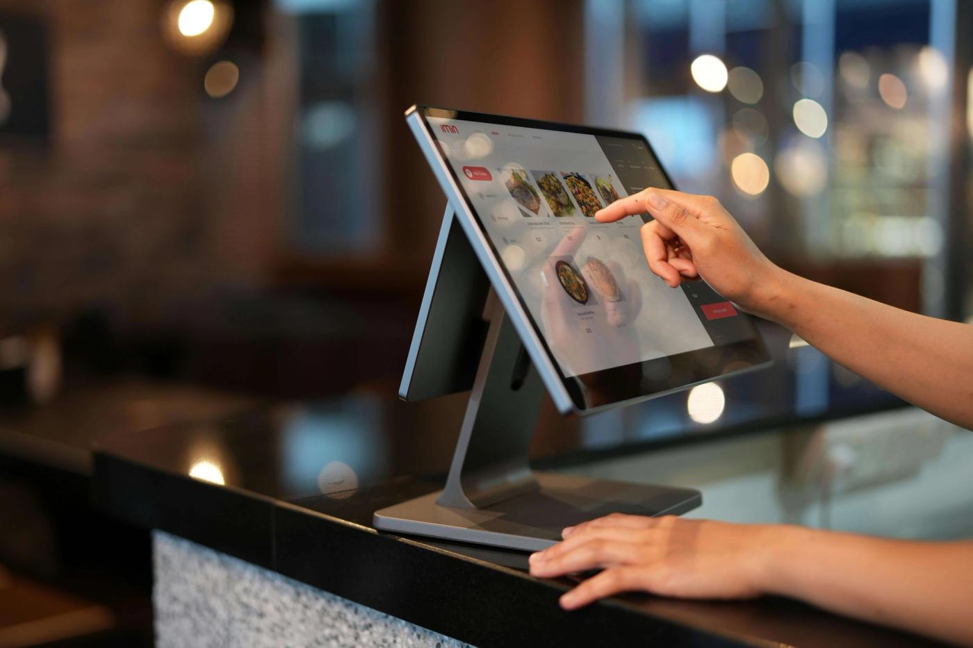 A man using a POS.