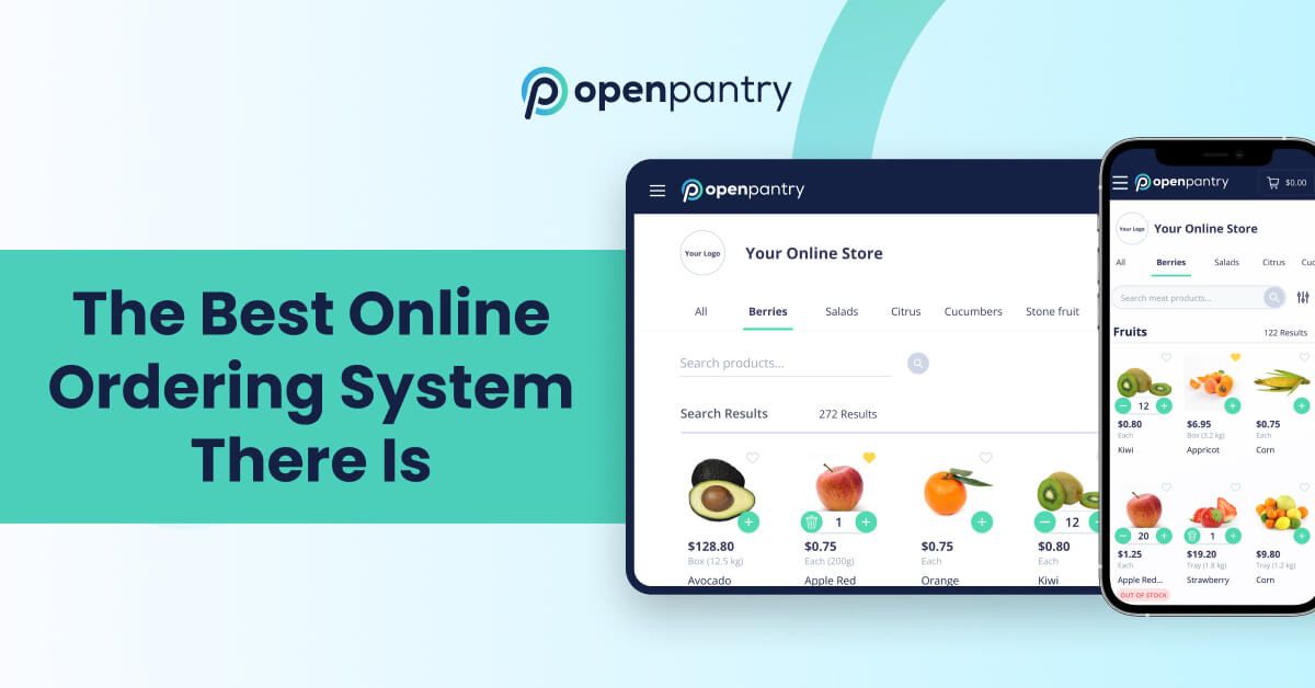 Open Pantry online ordering system graphics.