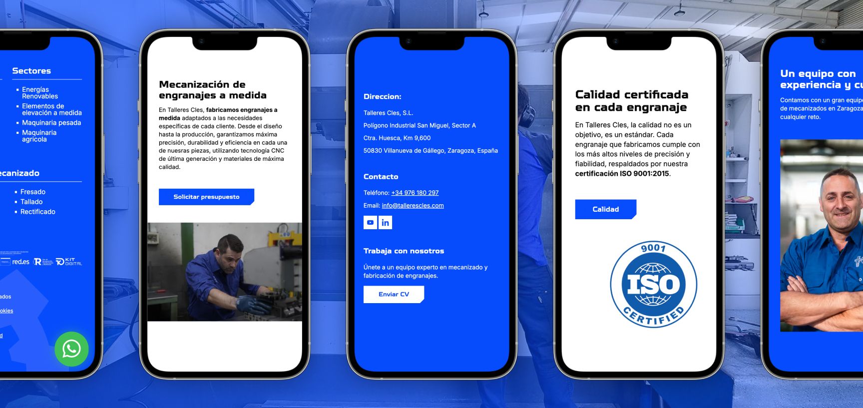 Pantallas móvil Talleres Cles