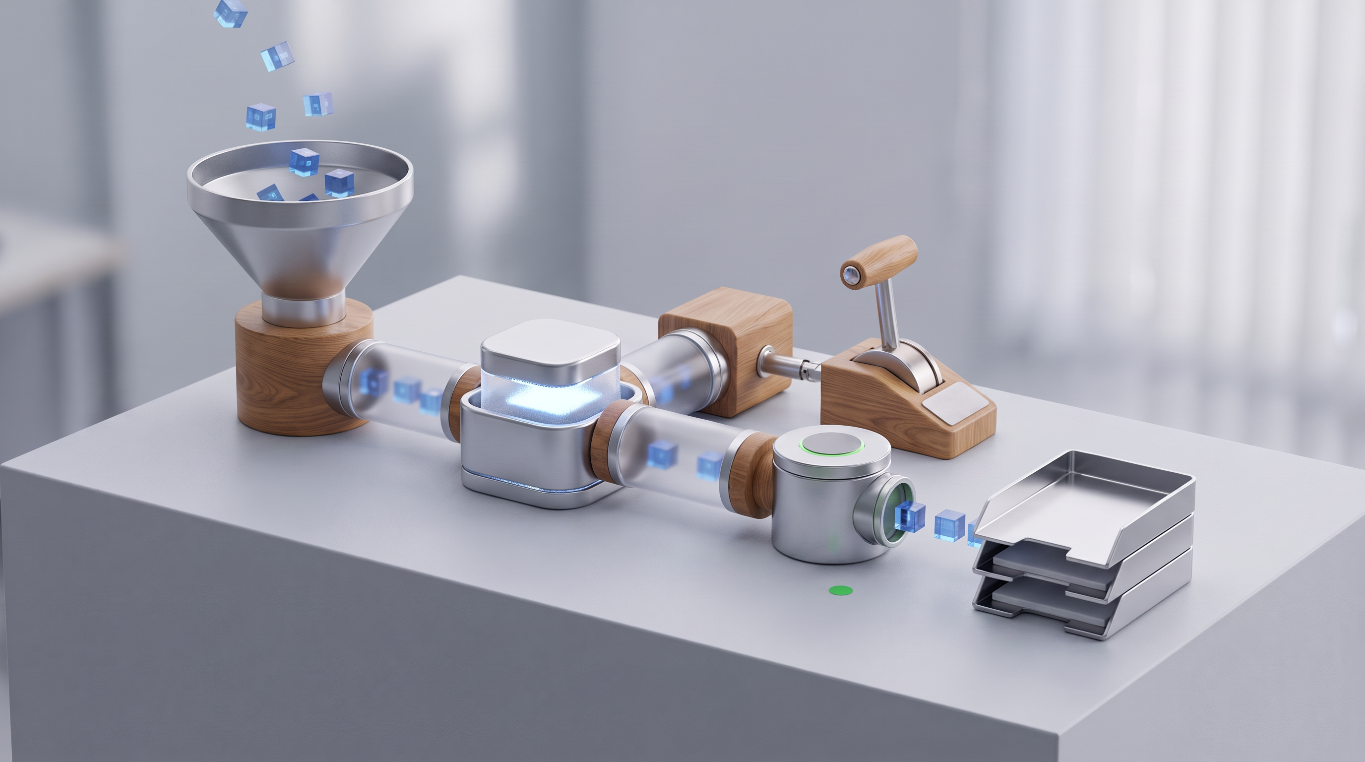 automatización de procesos con IA flujo con control humano