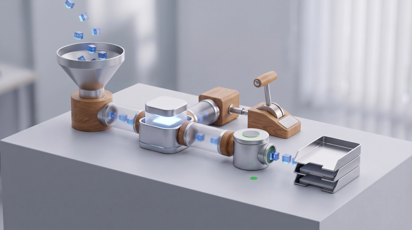 automatización de procesos con IA flujo con control humano