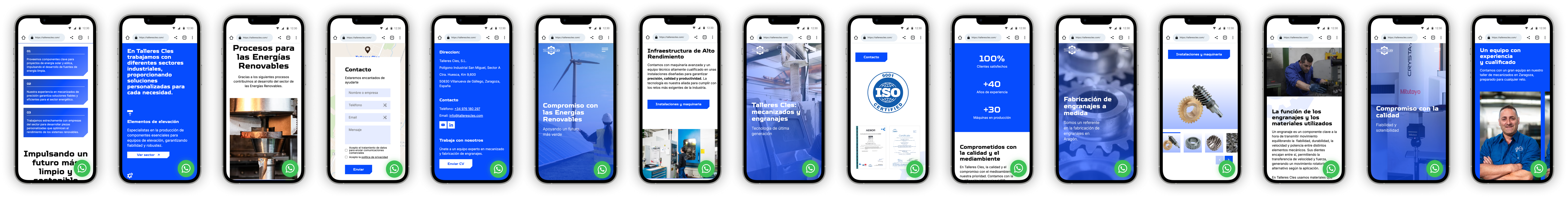 Pantallas móvil Talleres Cles