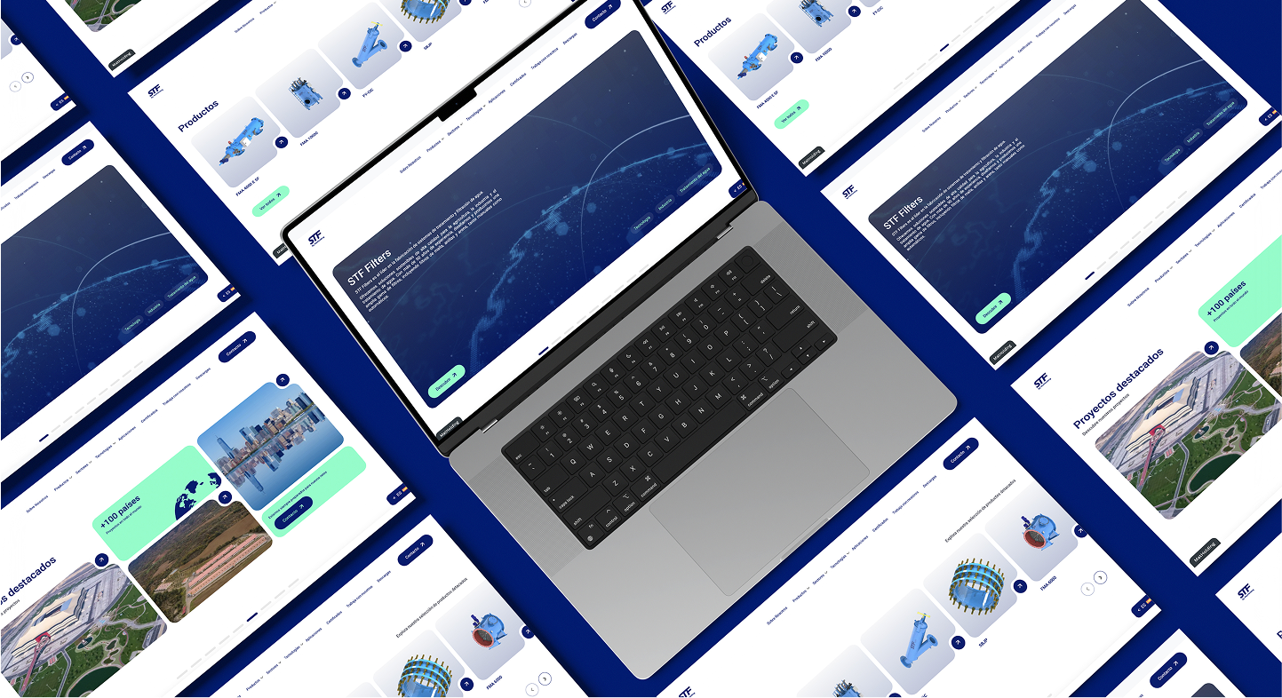 STF web mockups