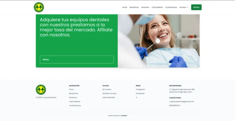 Website Coopuniodonto gallery 3