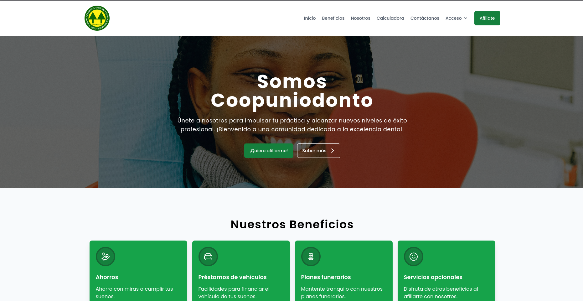 Website Coopuniodonto