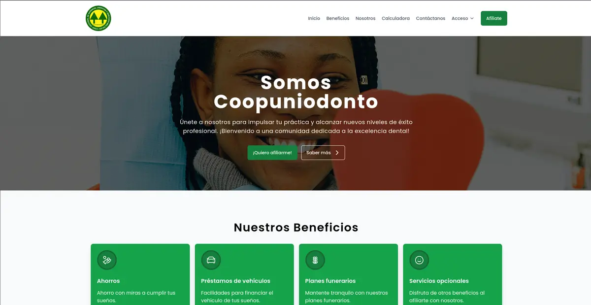Website Coopuniodonto
