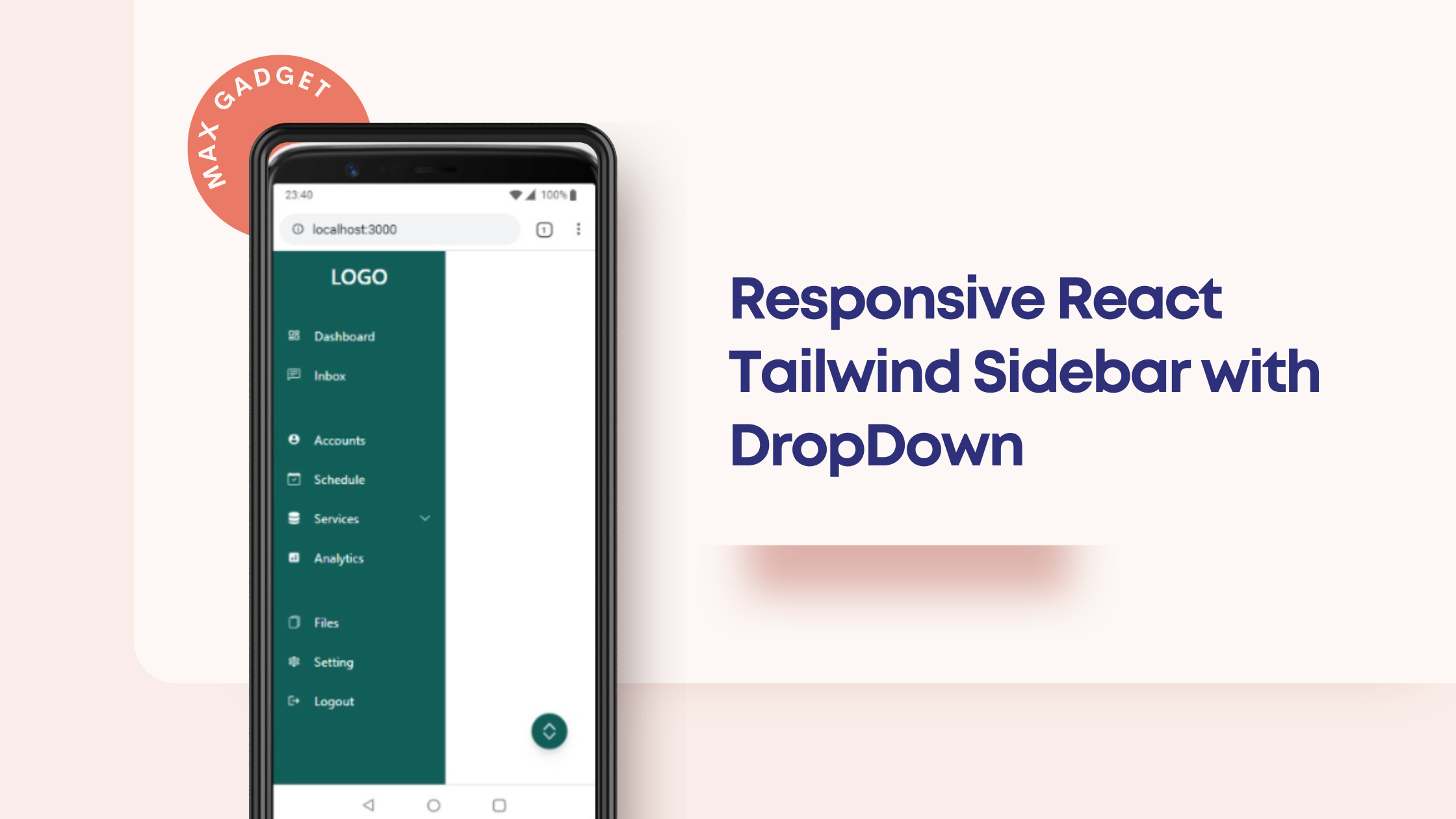 How To Create Fully Responsive React Tailwind Sidebar With Dropdowns