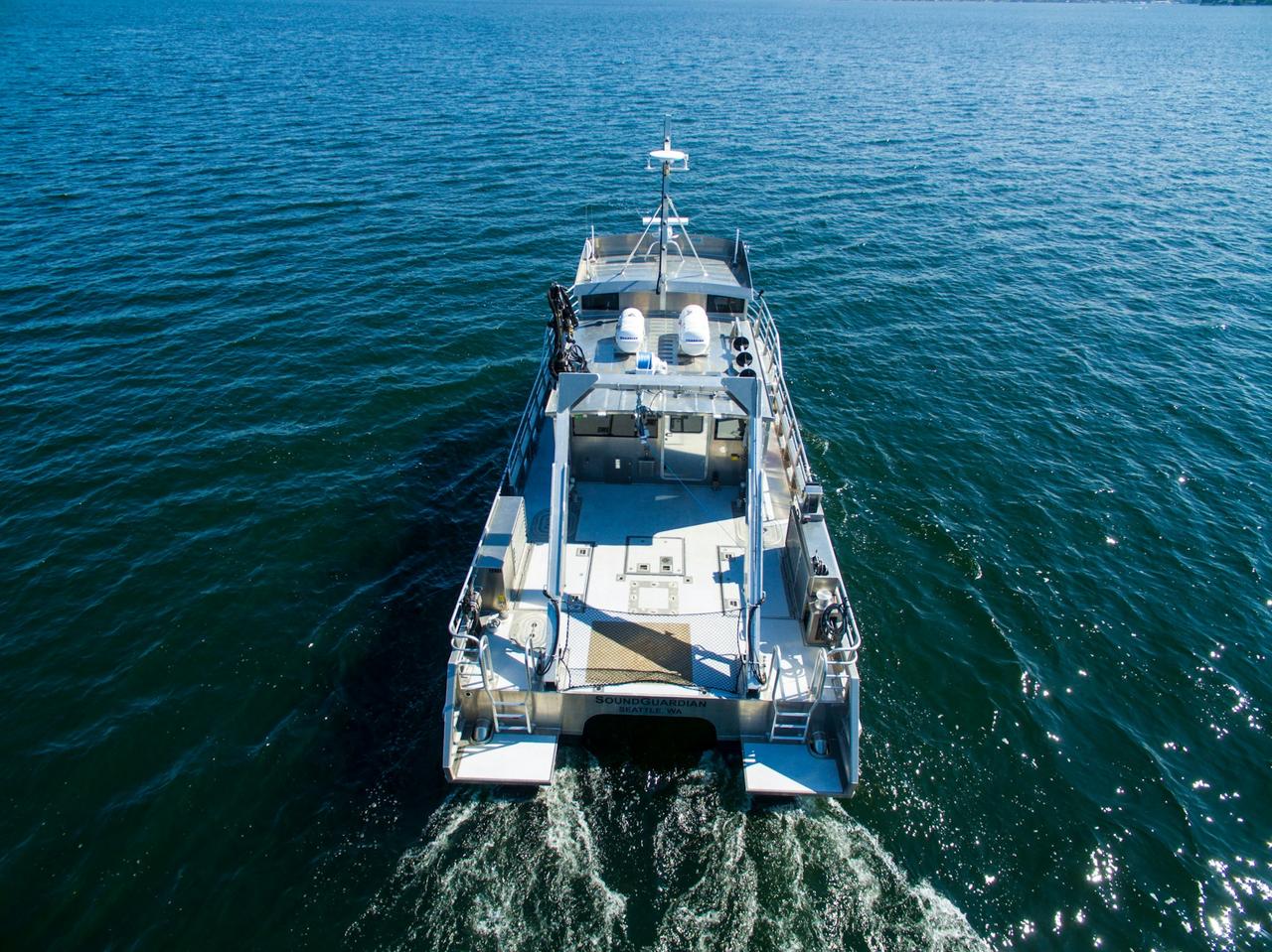 King County Research Catamaran Overhead
