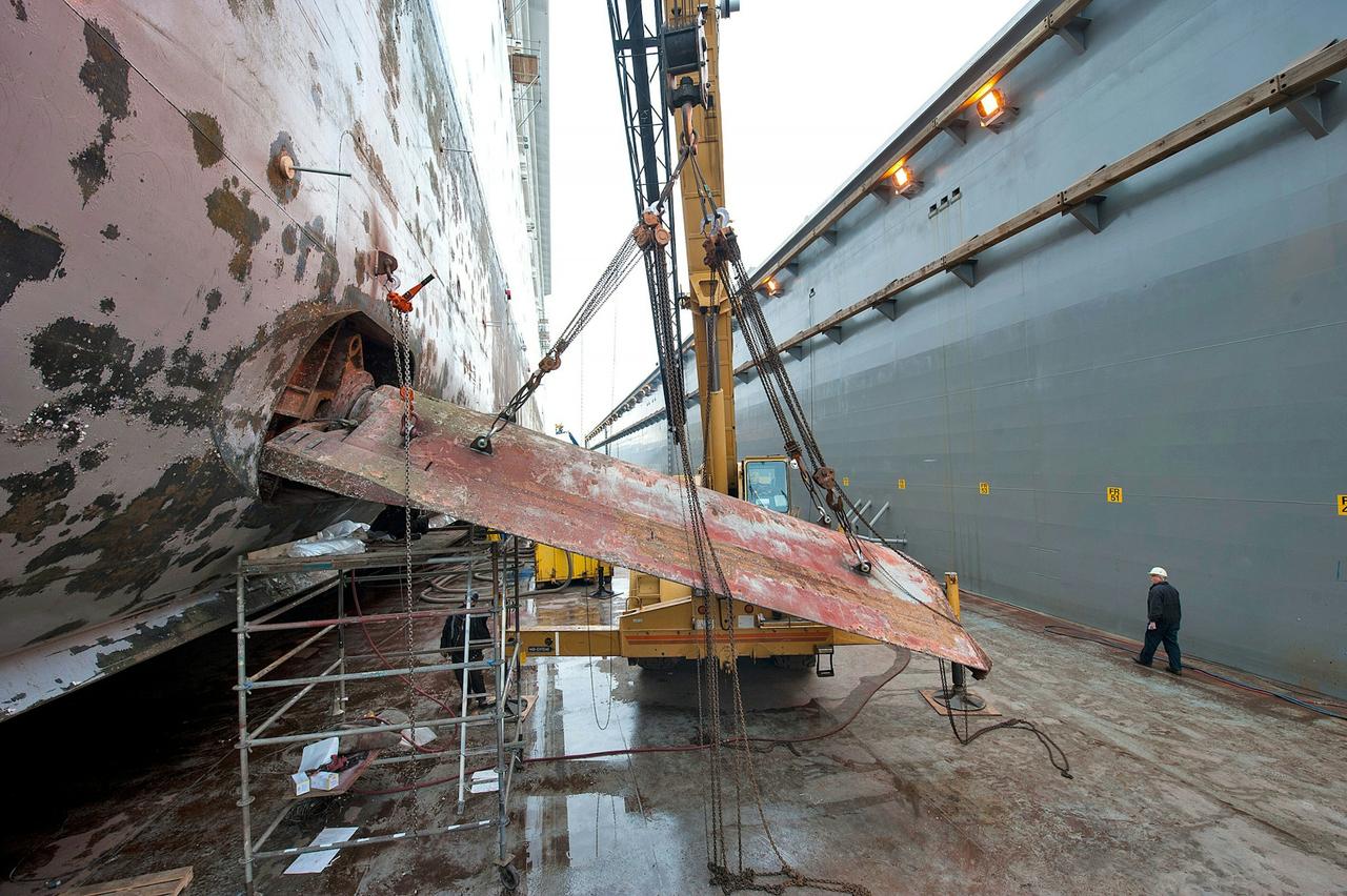 Norwegian Star being worked on