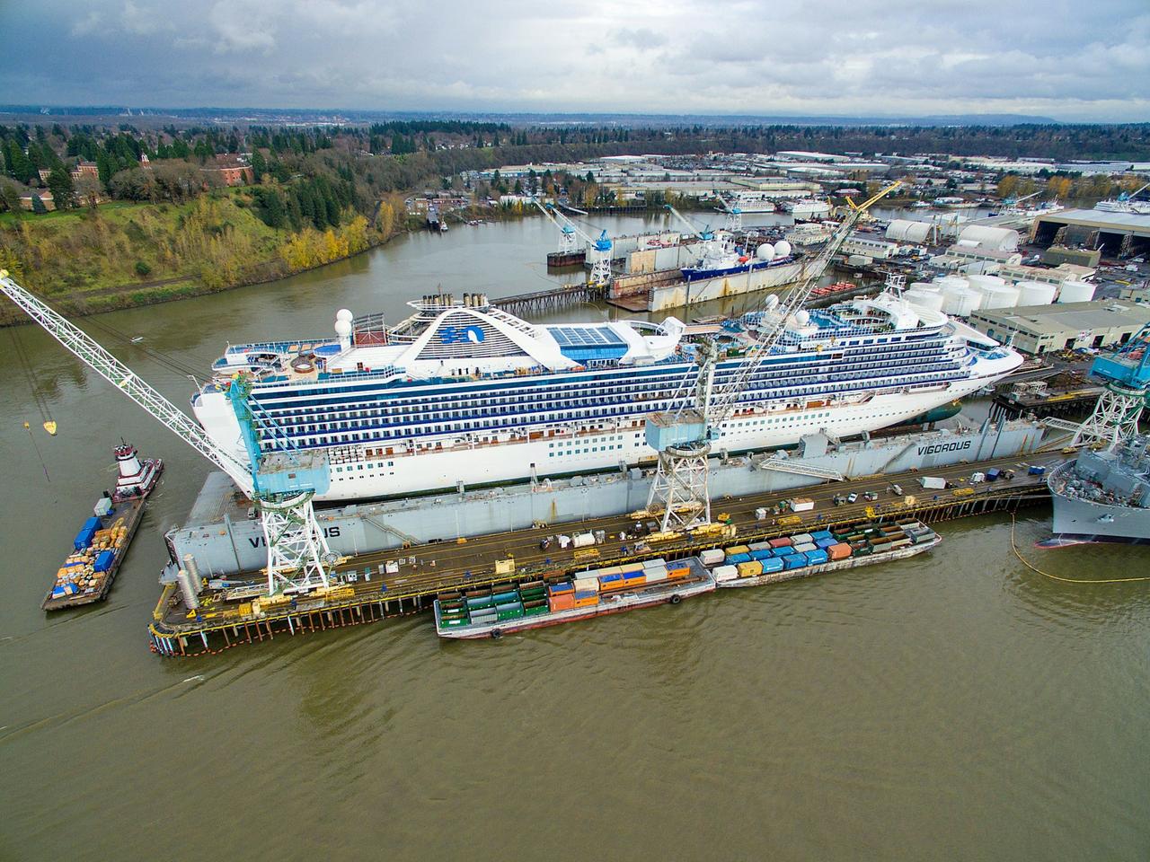 Grand Princess docked