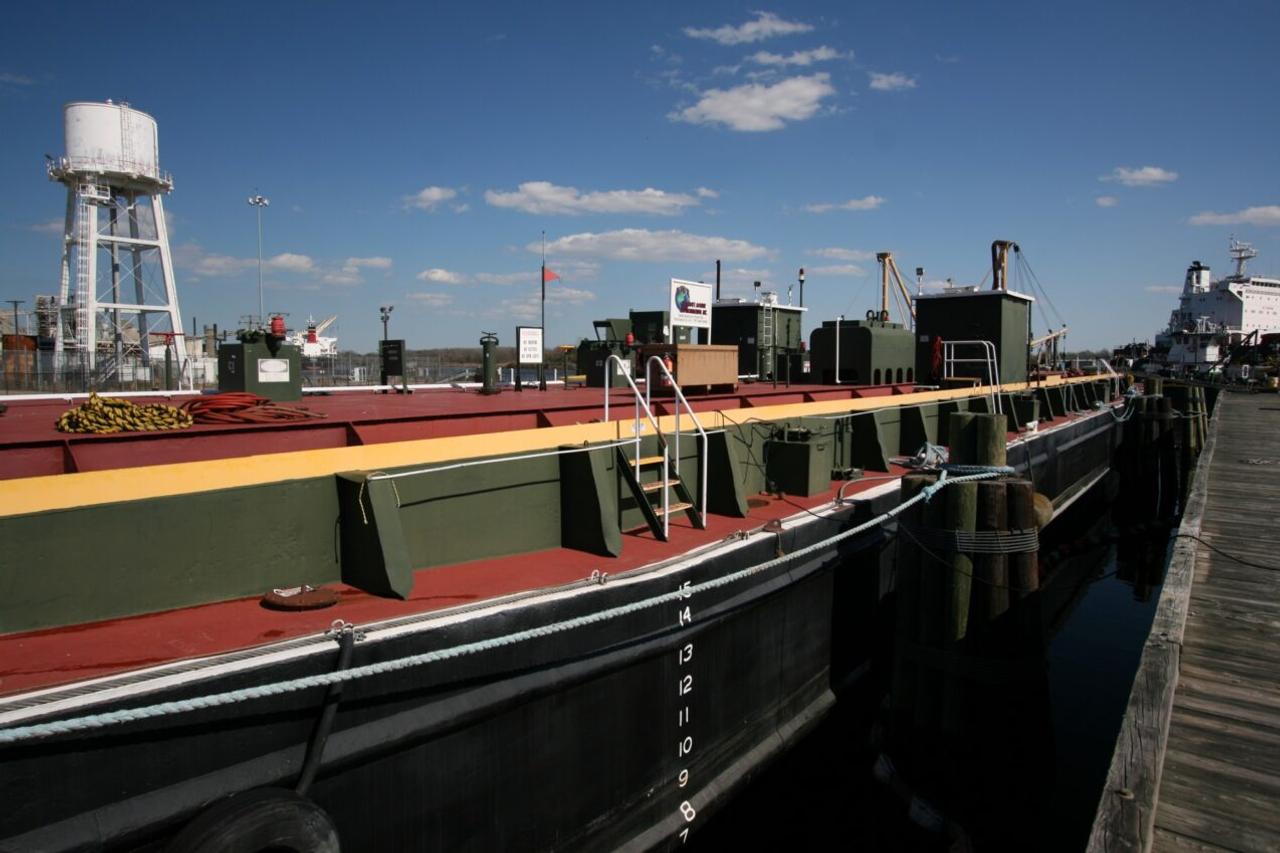 waterfront pier with ship