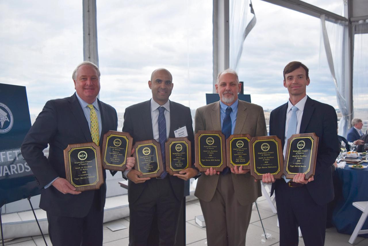 In the News: Vigor Marine Group Shipyards Recognized with National Safety Awards