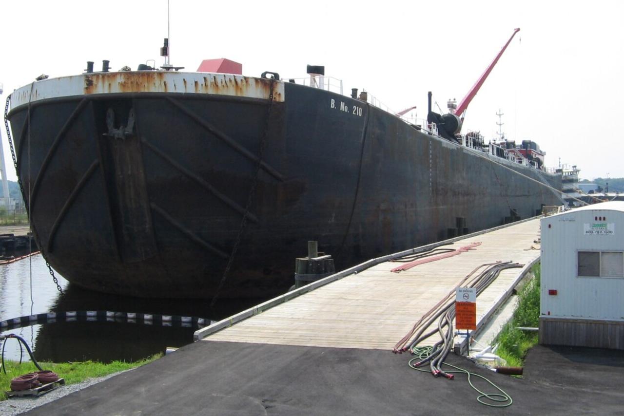 waterfront pier with ship