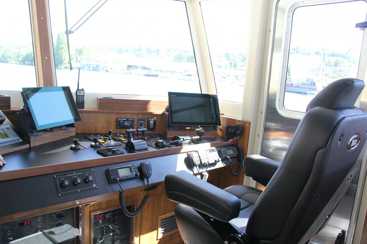King County Research Catamaran Interior controls