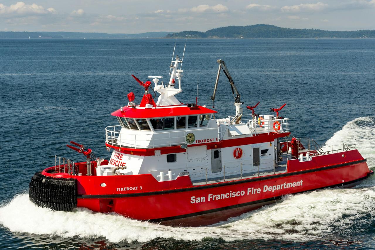 San Francisco Fire Department Fireboat side view