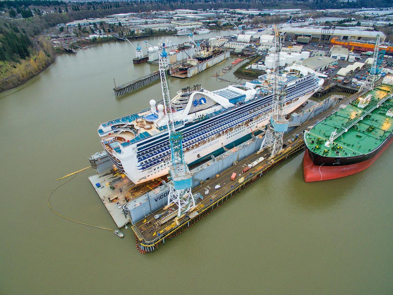 Grand Princess docked