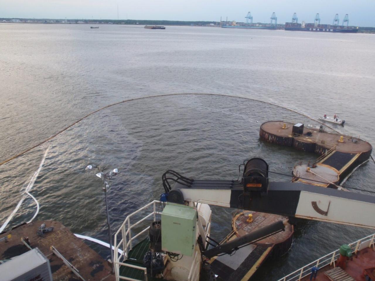 Spill cleanup photo