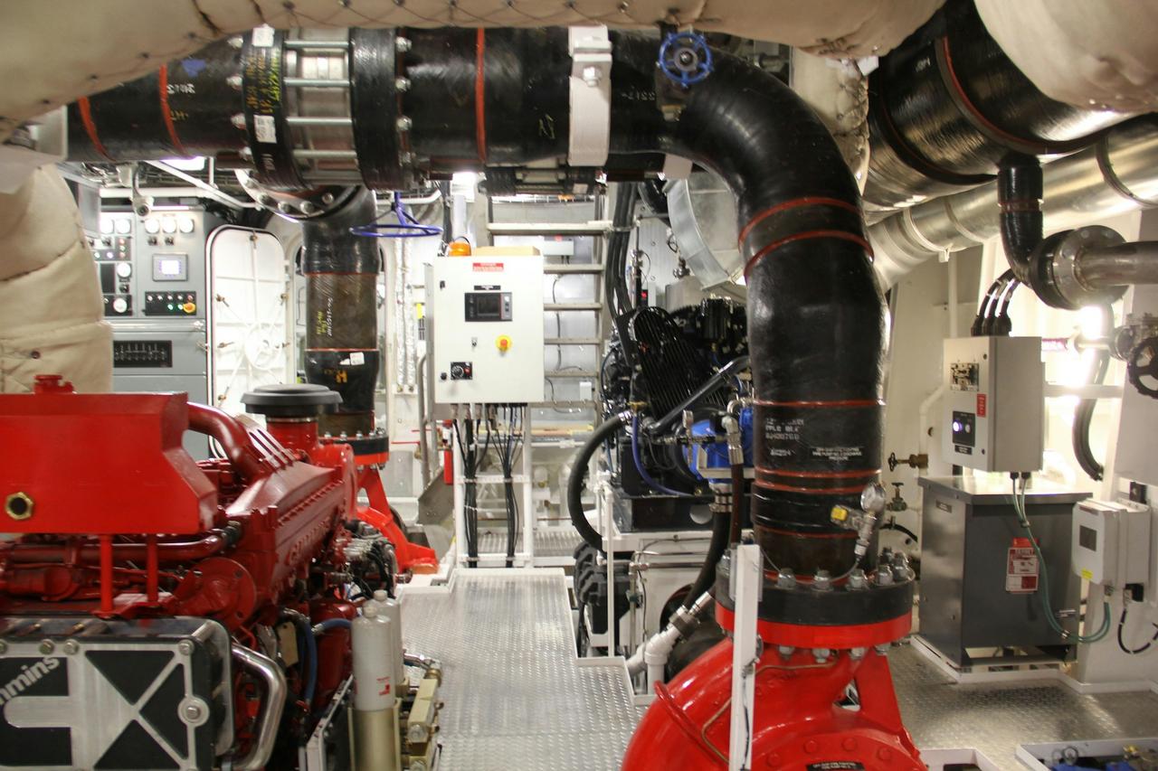San Francisco Fire Department Fireboat engine room
