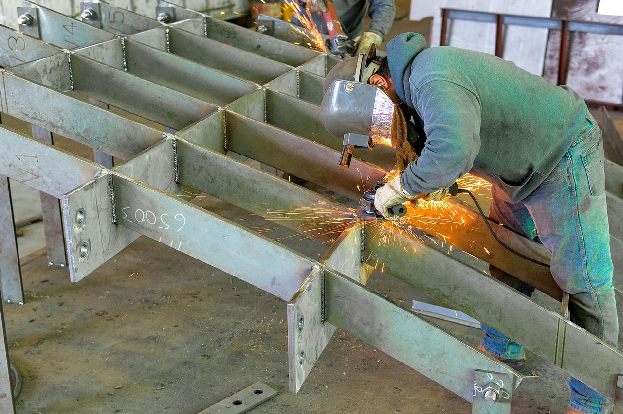 Welder working on Radiance of the Seas