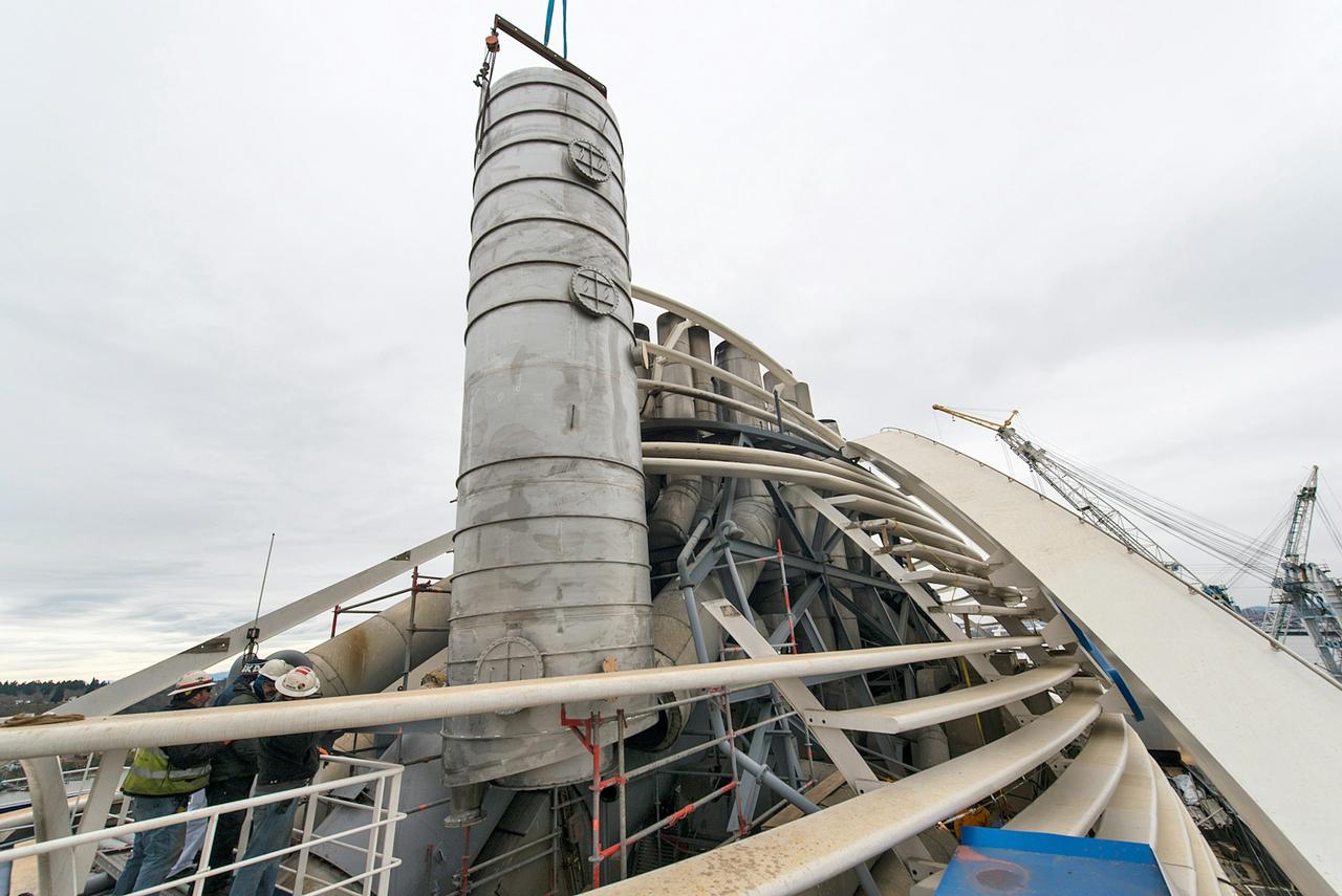 Grand Princess being worked on