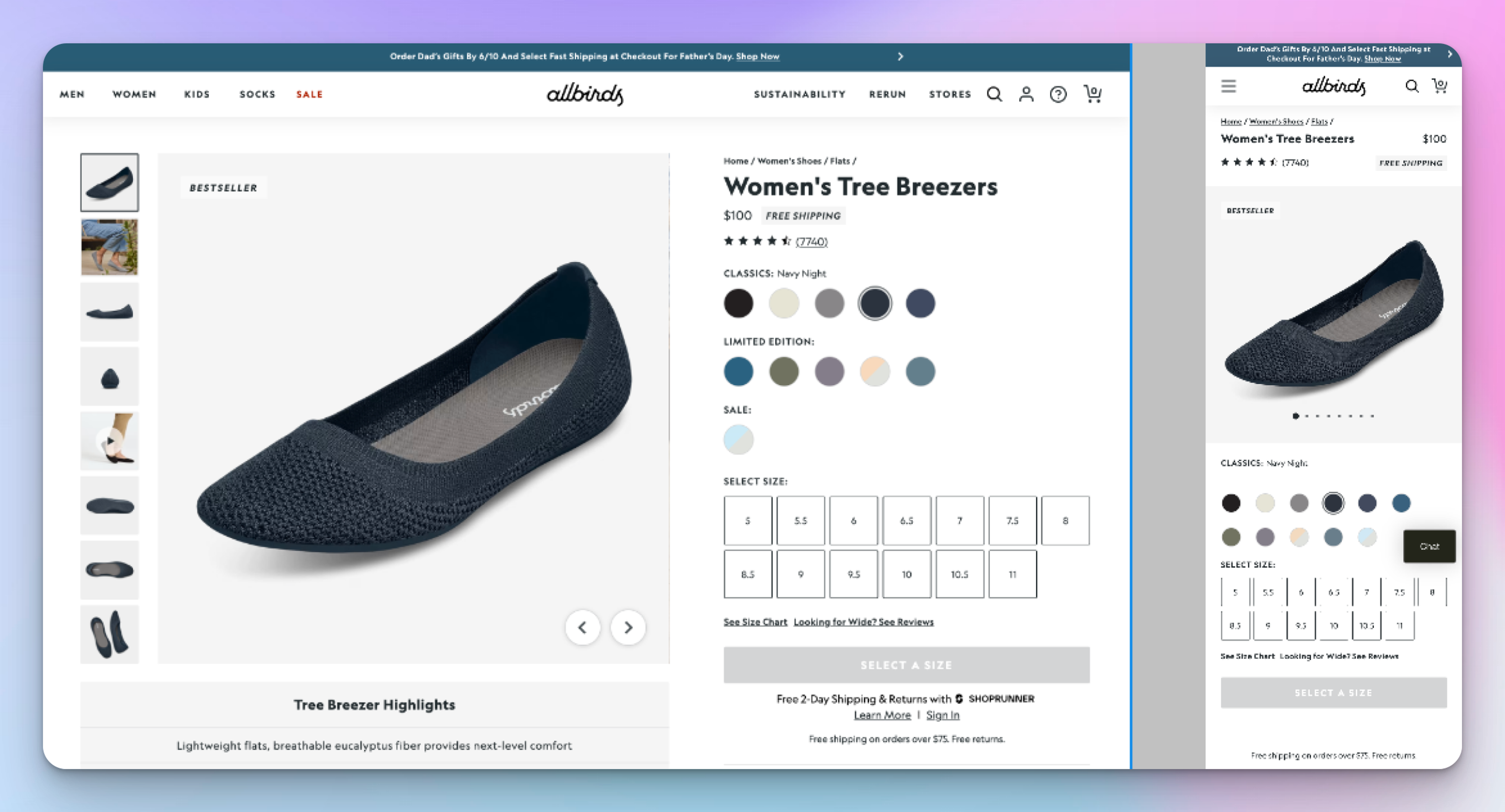 Allbirds Ecommerce Landing Page Template Example