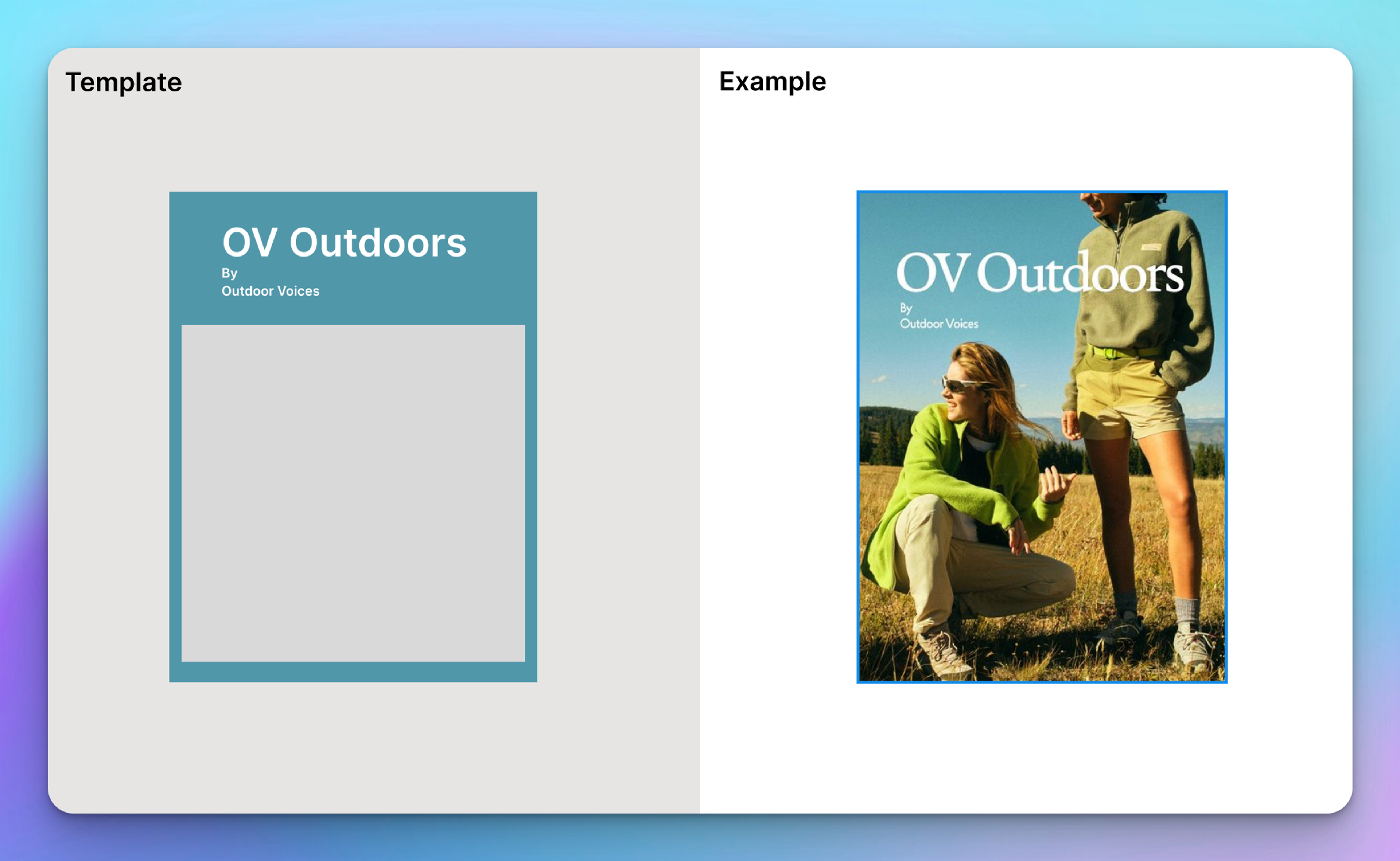 Outdoor Voices Advertisement Example Template