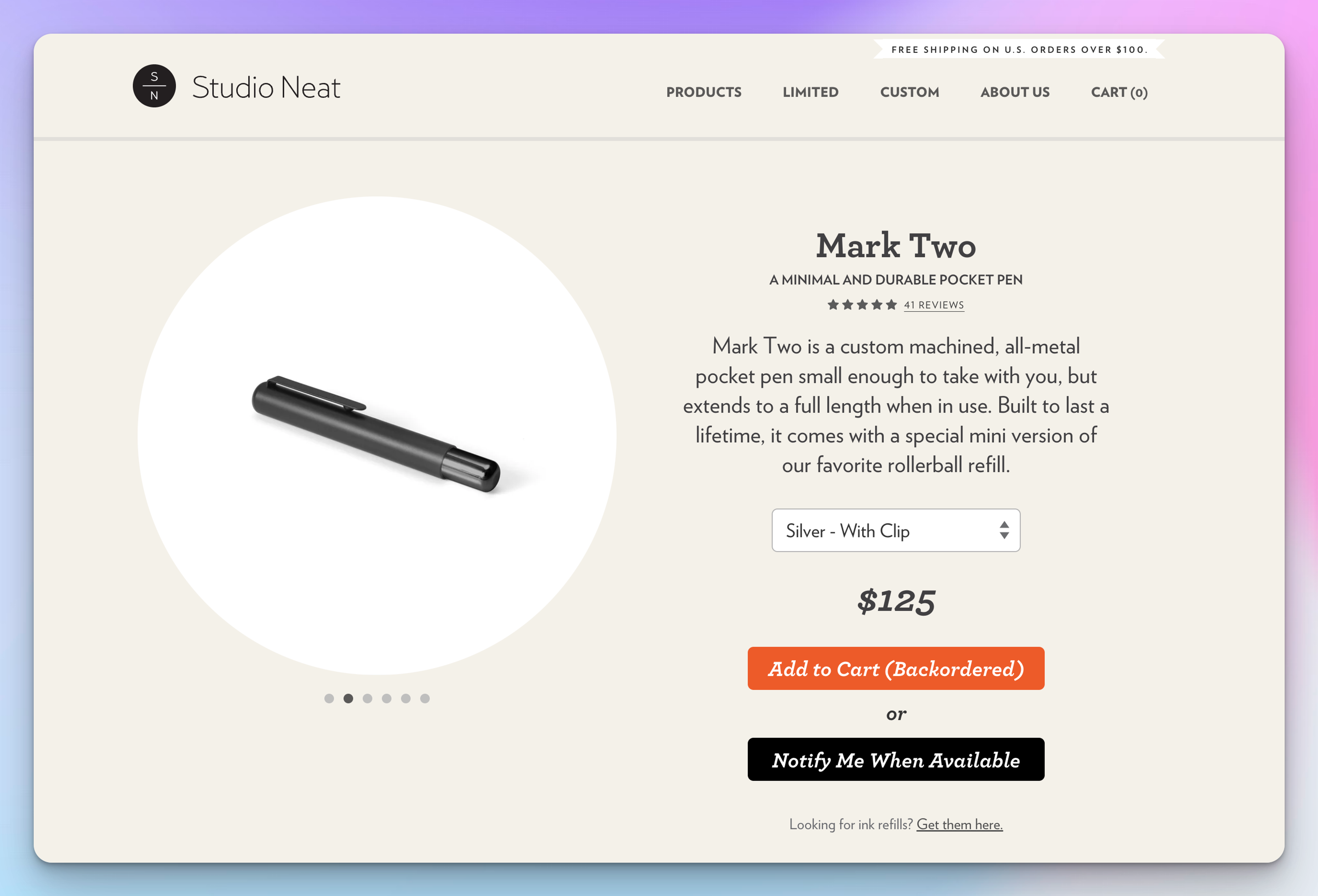 Studio Neat Shopify Product Page Example