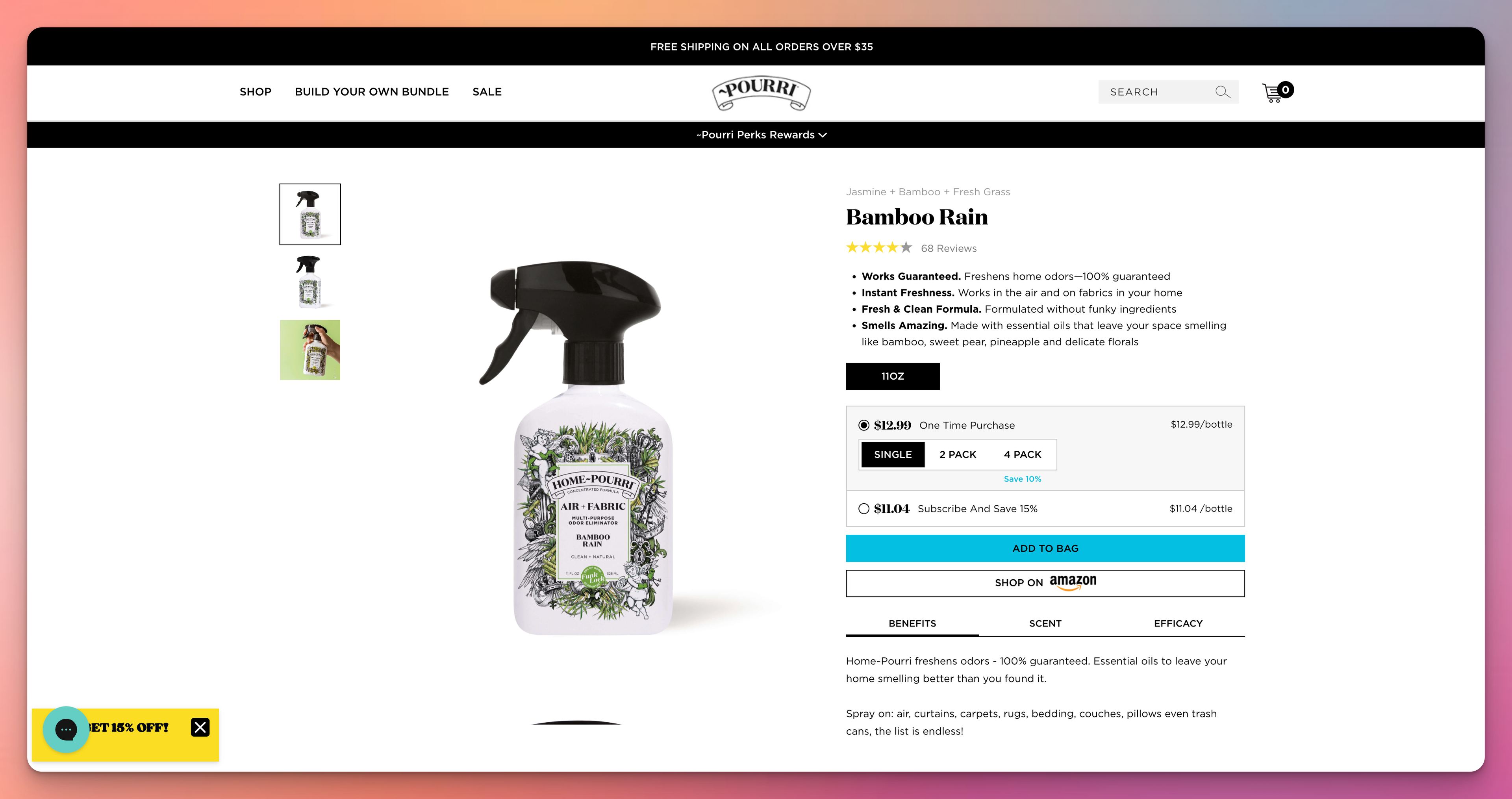 Pourri Shopify Product Page Example