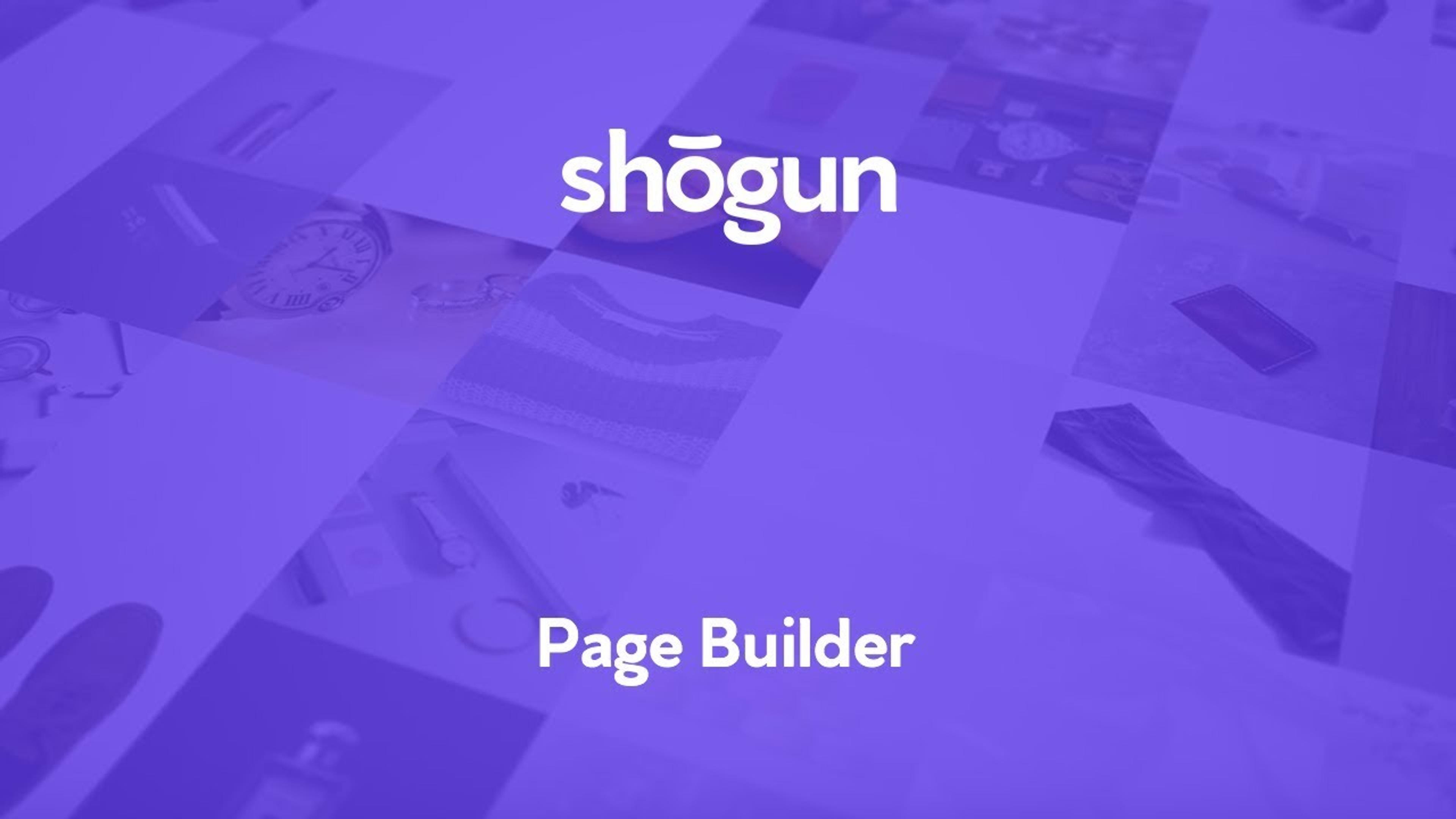 shogun page builder