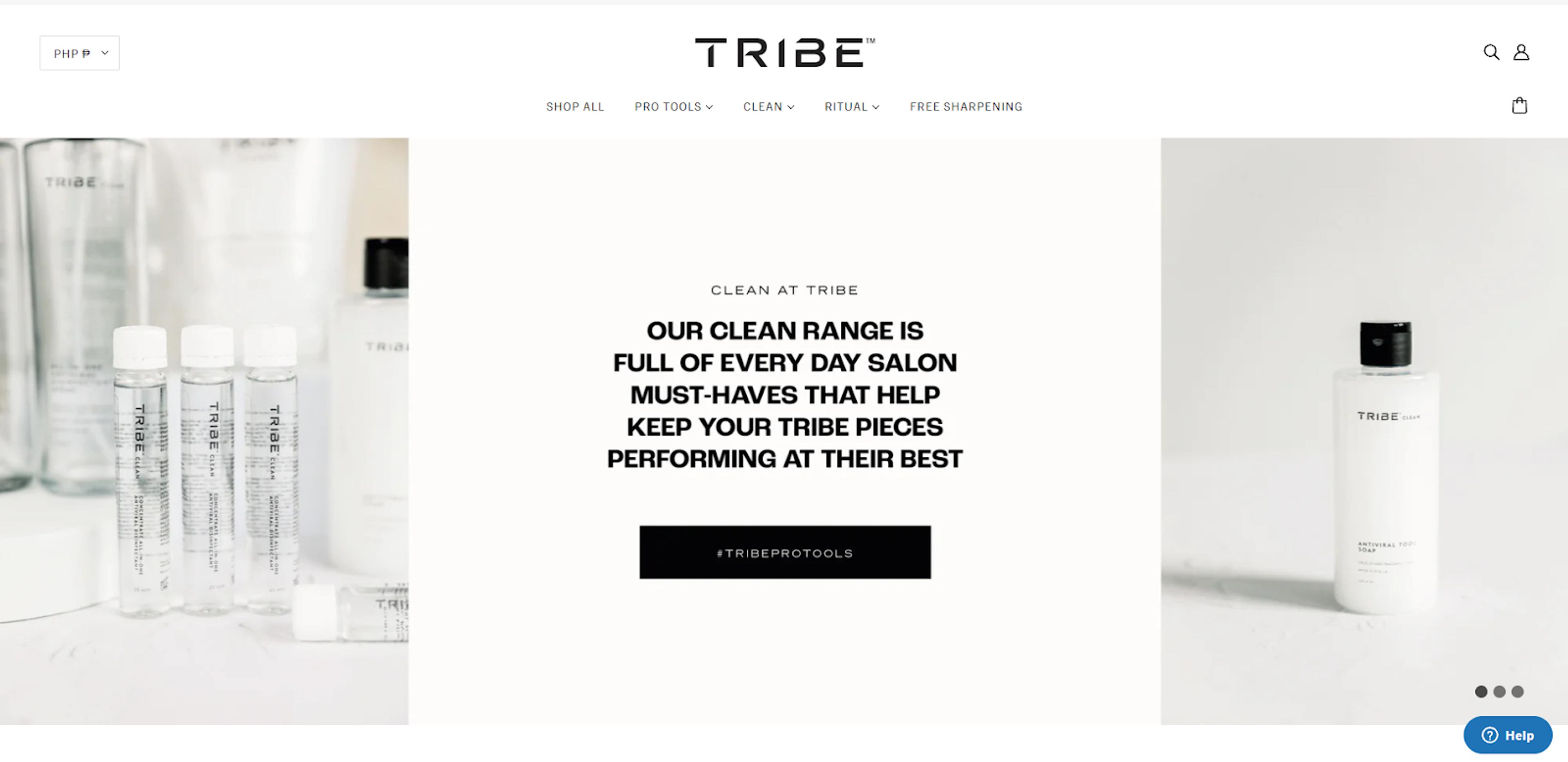 tribe landing page
