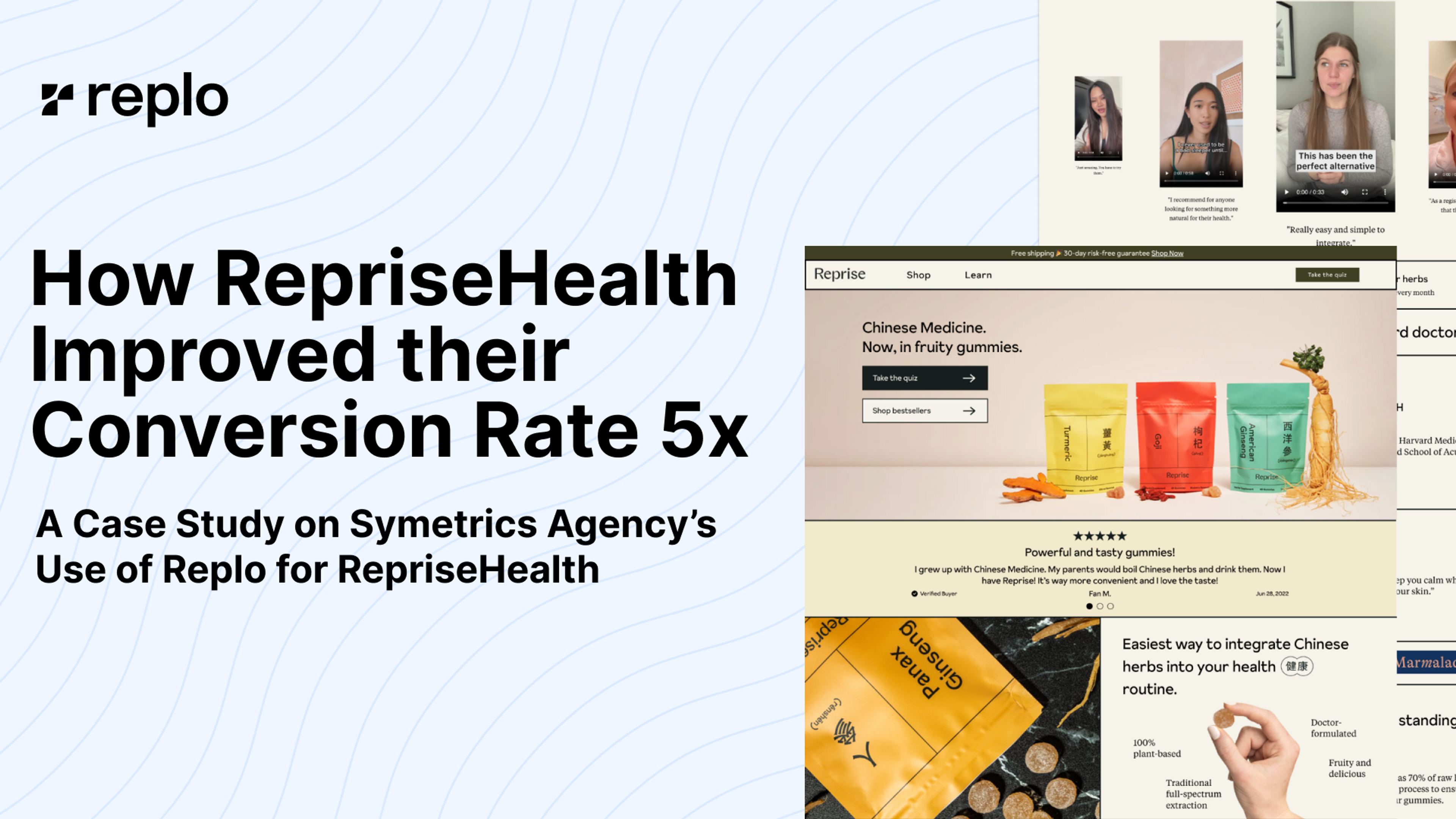 How RepriseHealth improved their Conversion Rate by over 500% with Replo 