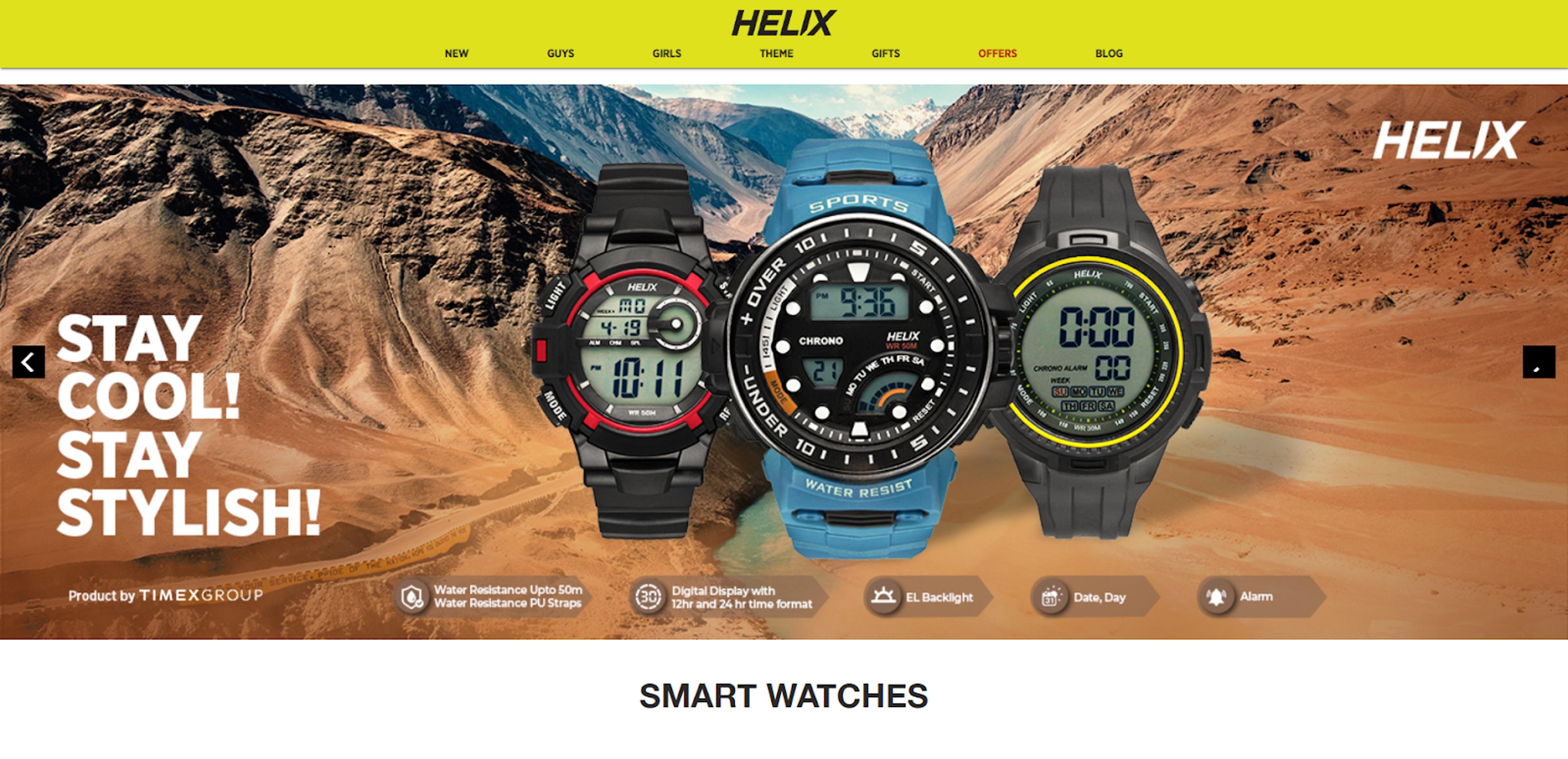 helix landing page