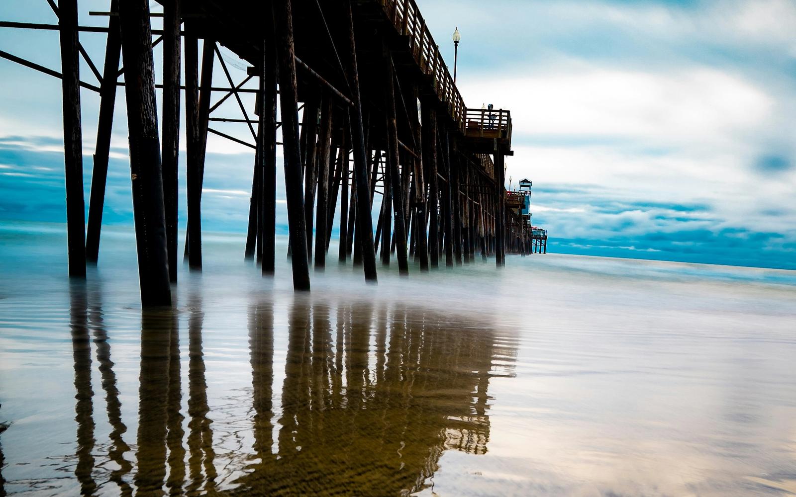 The Oceanside pier — the county's best-known coastal value.