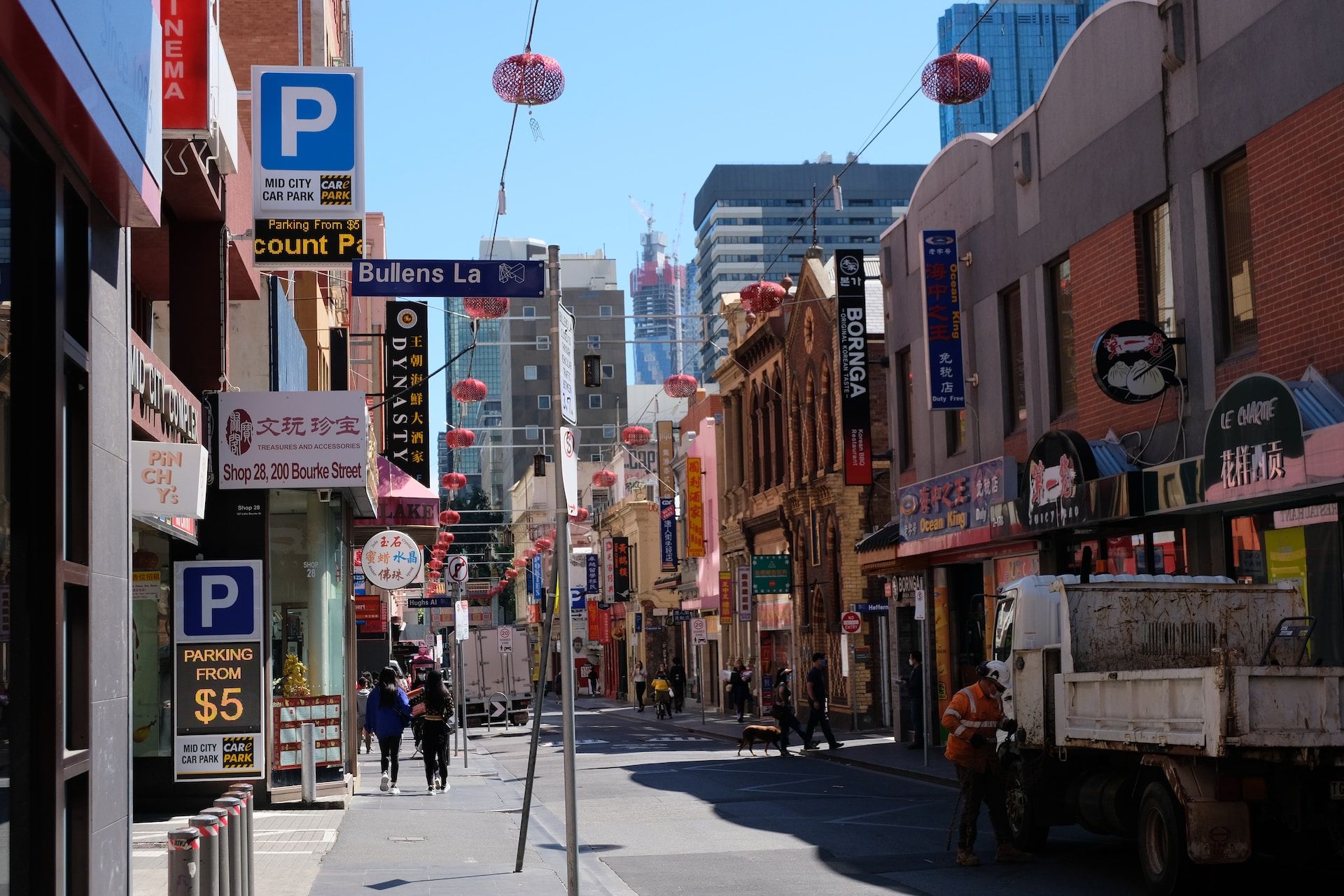 Chinatown, Melbourne during the day