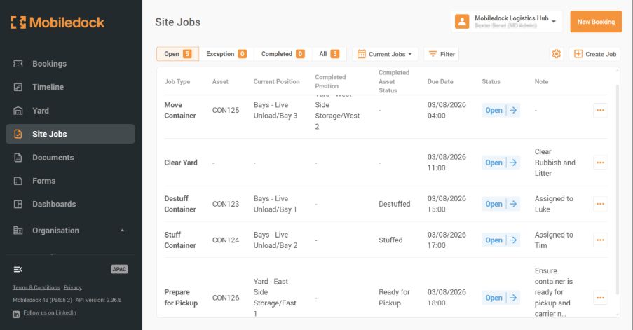 yard /Site Movement Jobs