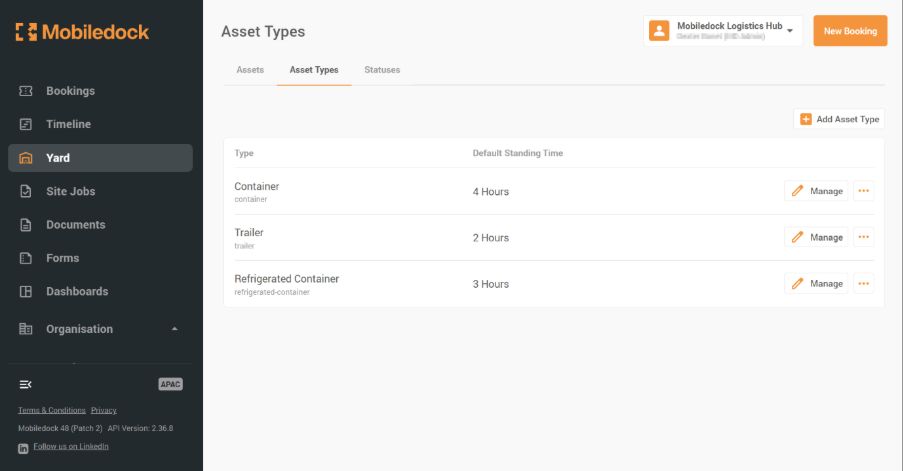 Configurable Asset Types