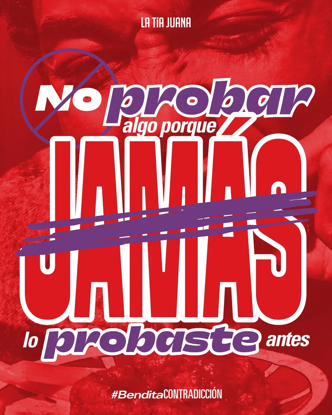 Pieza roja para redes: “No probar algo porque jamás lo probaste antes”