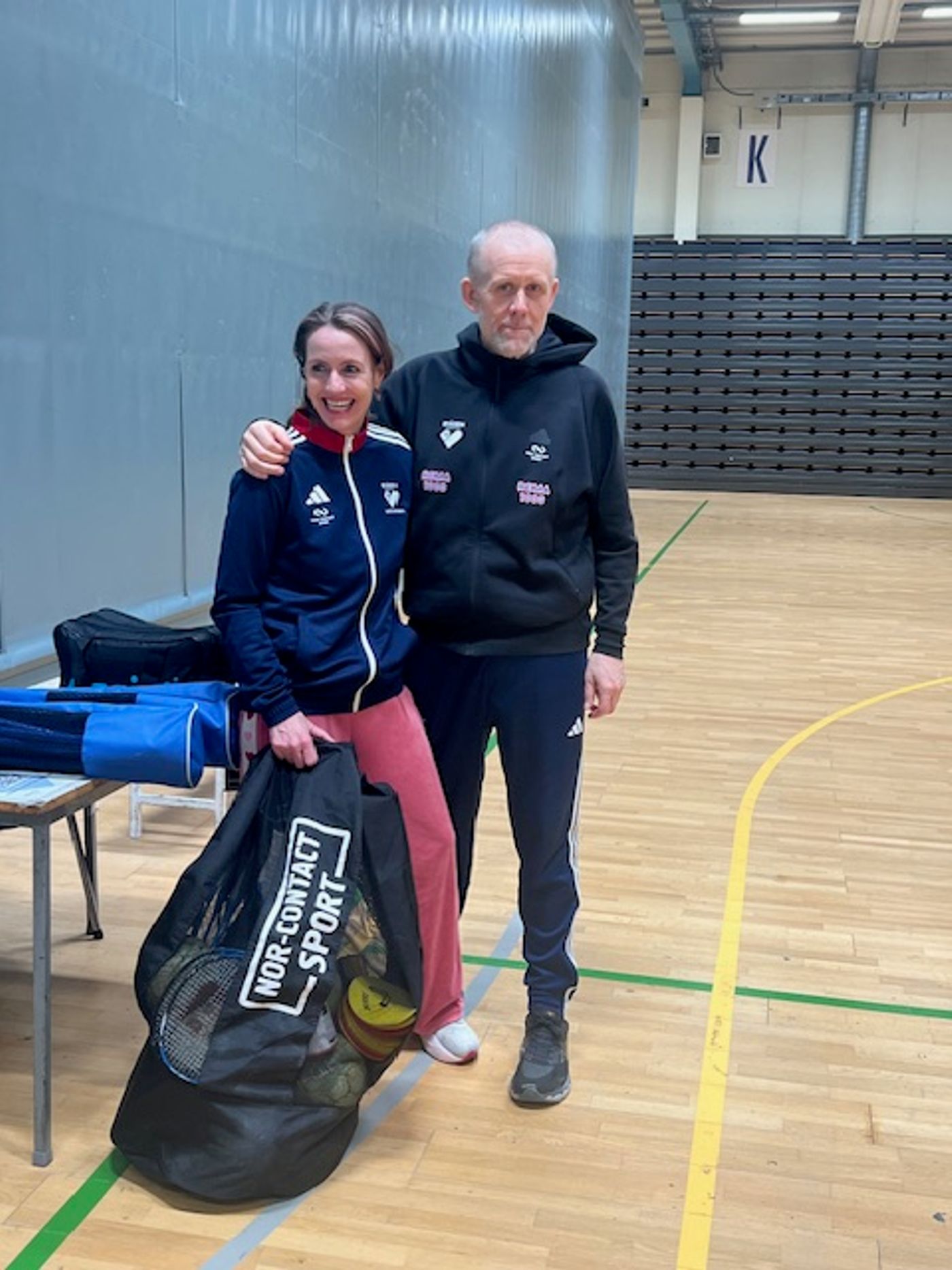 Gry Haltvik og Asgeir Hatlen, trenere for Byåsen Håndball Elite Gatelag