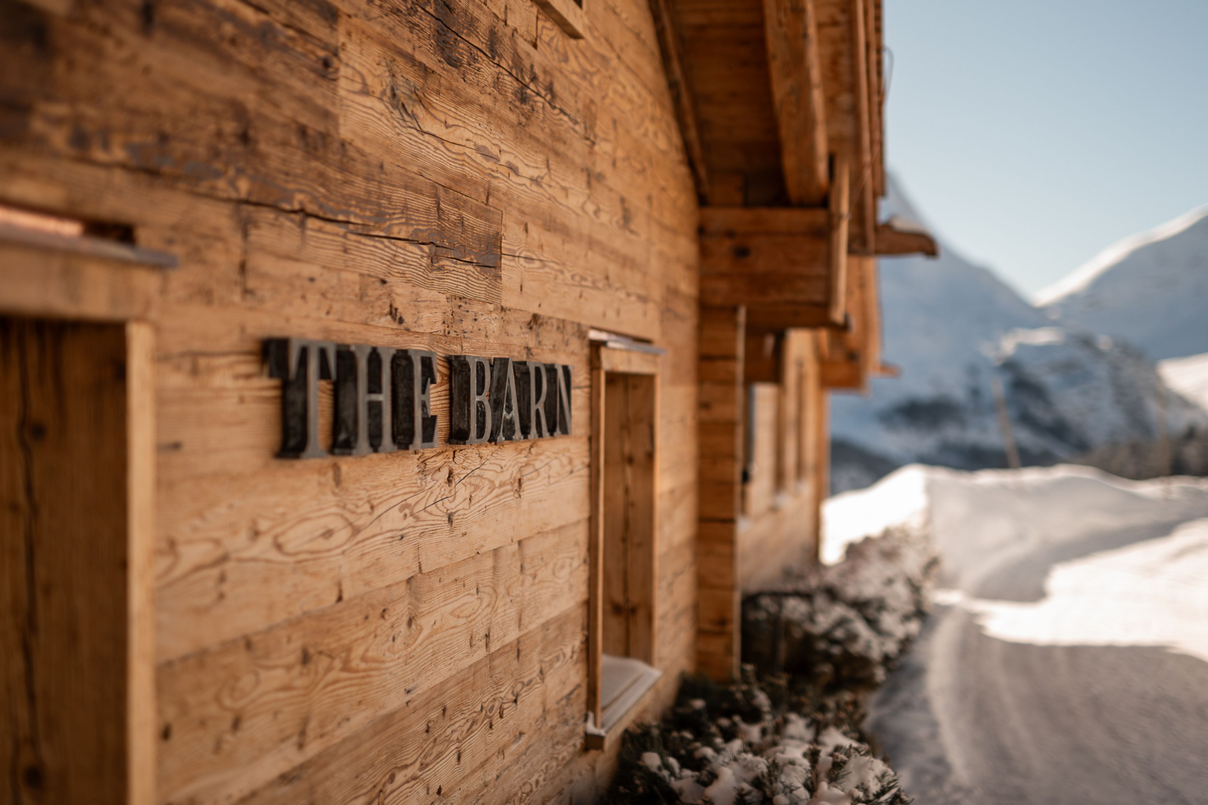 The Barn sign