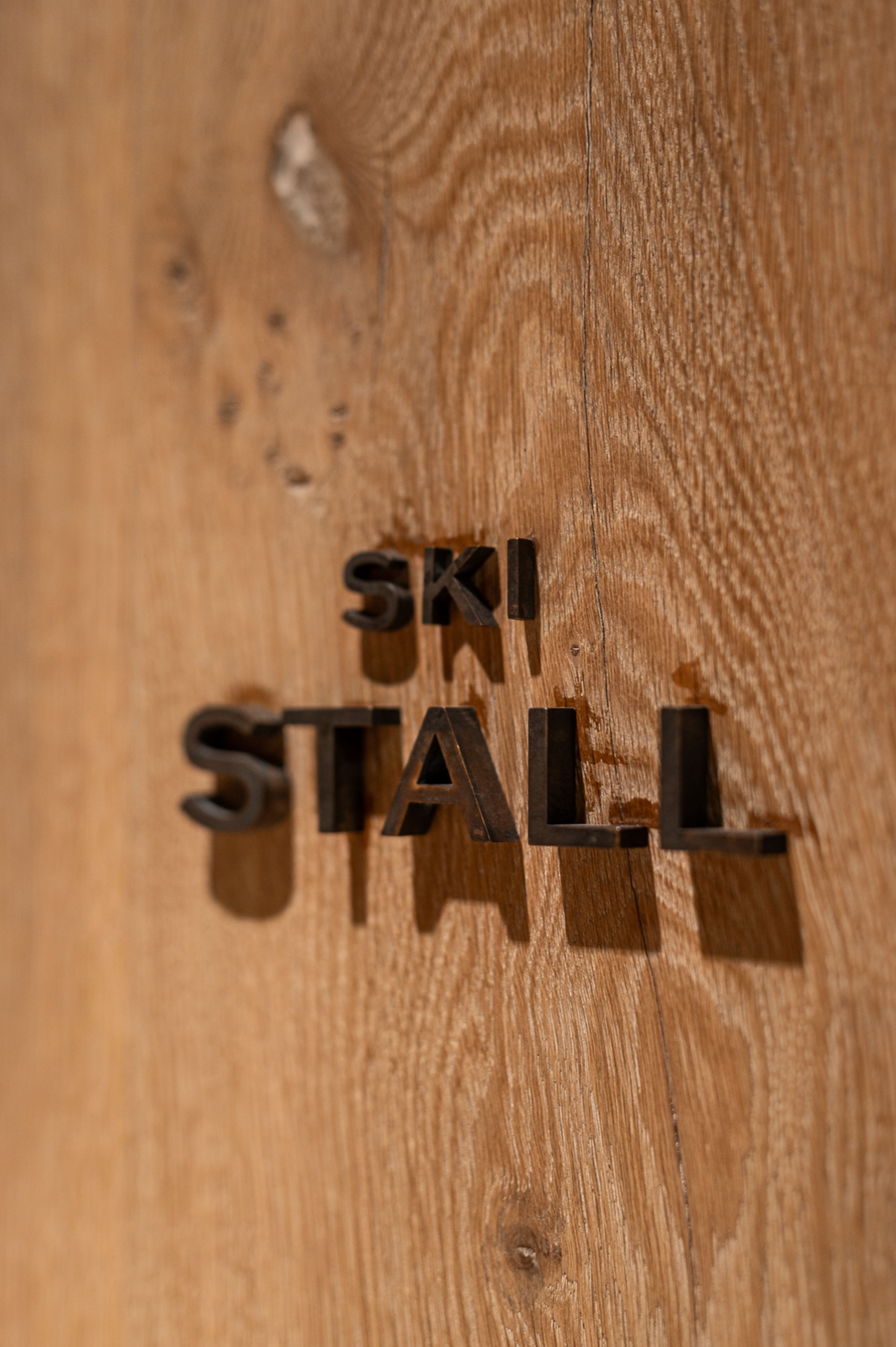 Ski Stall Sign