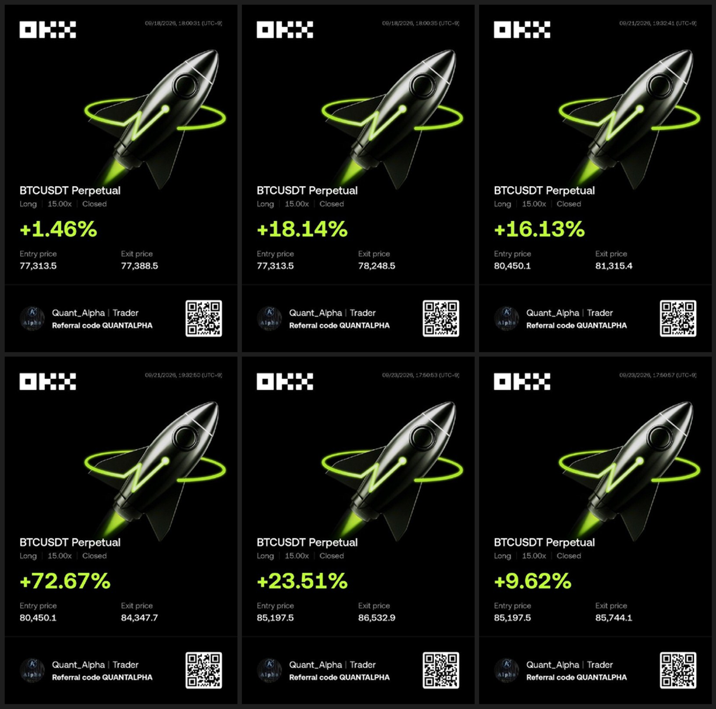 OKX 손익카드 · 첫 번째 묶음