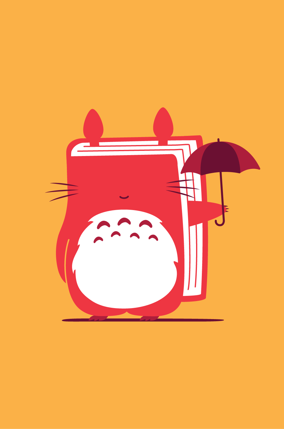 Un dels personatges protagonistes, sobre fons groc