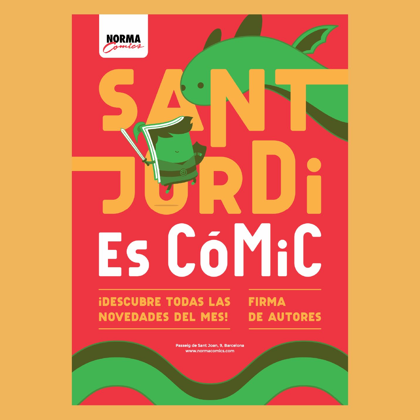 Cartell especial per Sant Jordi