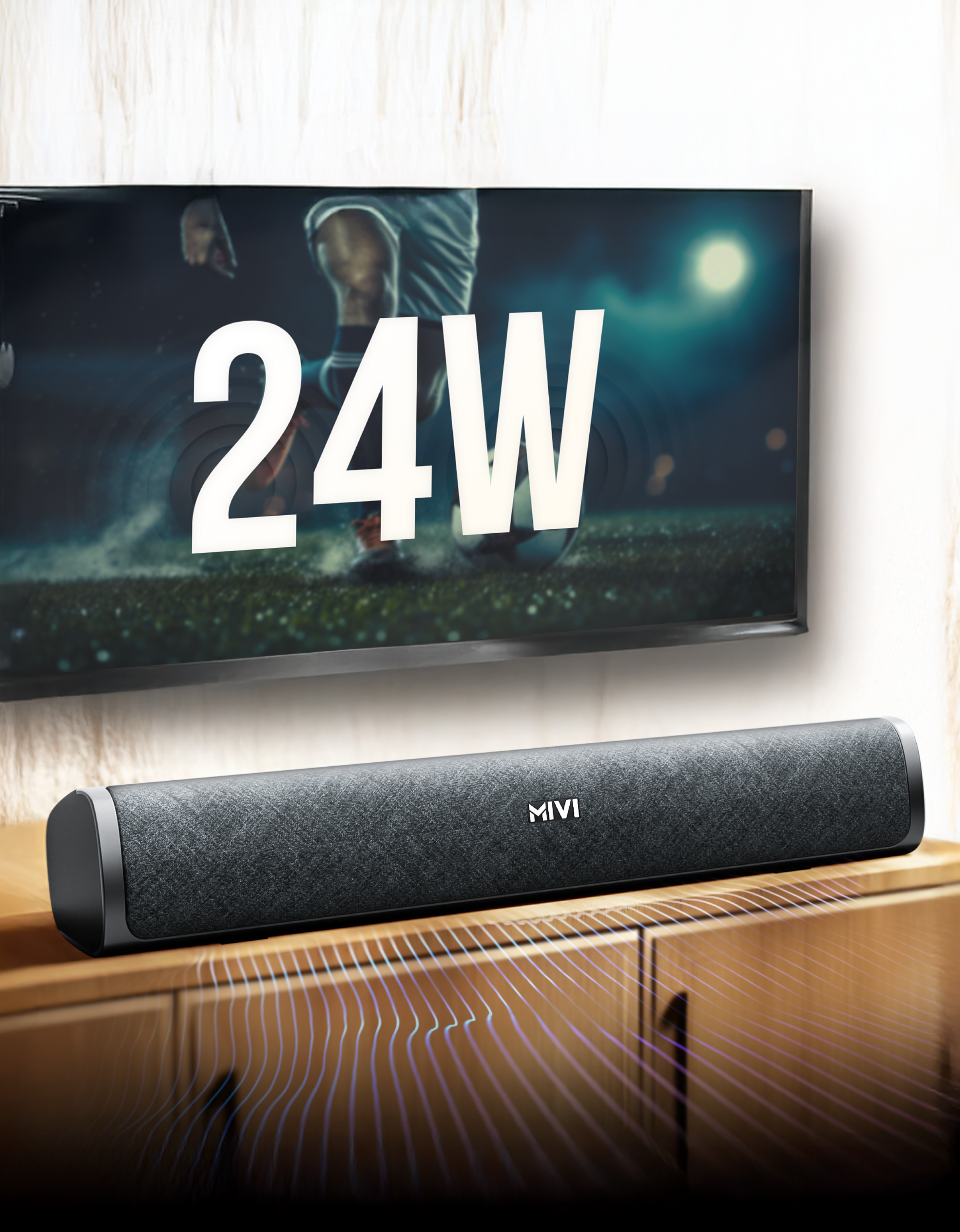 24 Watts Mini Soundbar