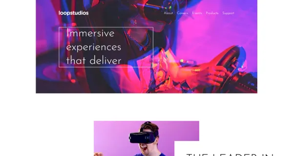 Projeto entitulado Frontend Mentor - Loopstudios landing page apresentando Solução para desafio Loopstudios landing page do Frontend Mentor