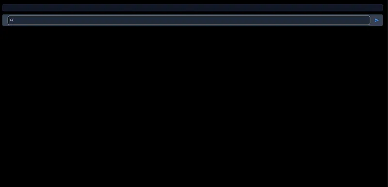 Chatbot em execução