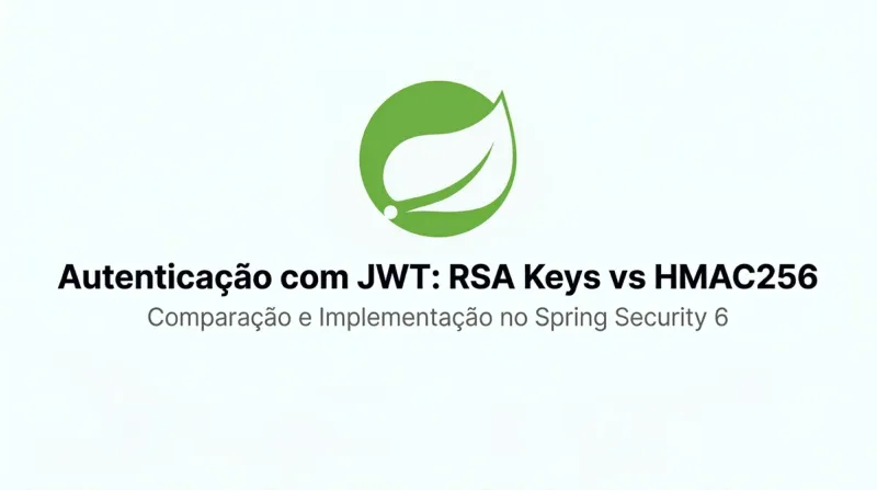 Imagem de capa: Autenticação com JWT: RSA Keys vs HMAC256 no Spring Security